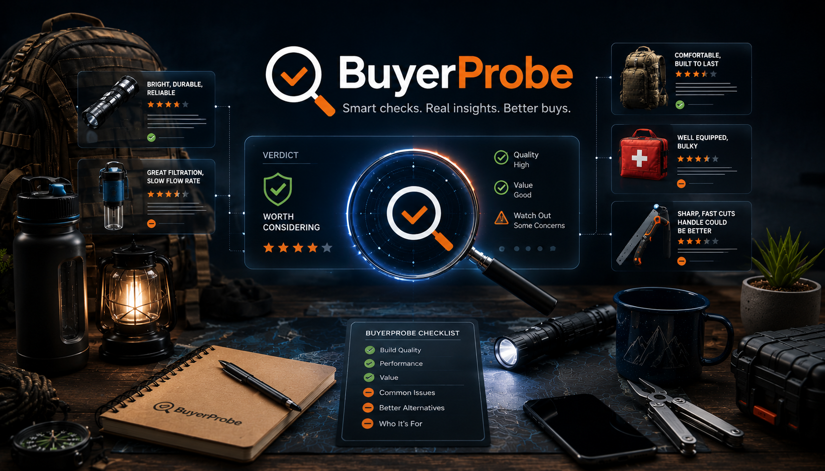 BuyerProbe product research and buyer guidance hero image